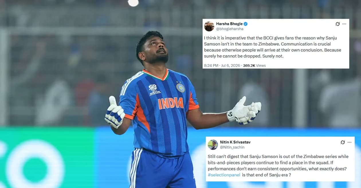 Fans slam BCCI after Sanju Samson misses out on India’s T20I squad for Zimbabwe series