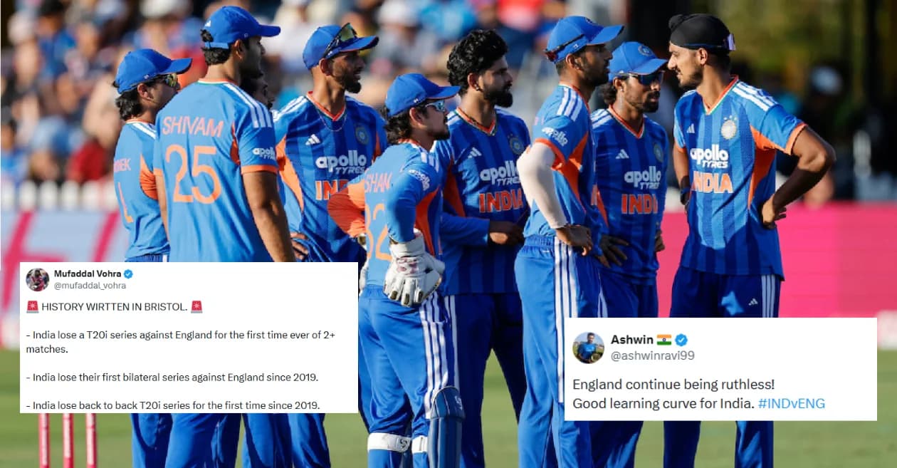 Fans slam India after England seal T20I series with dominant win in the 4th T20I