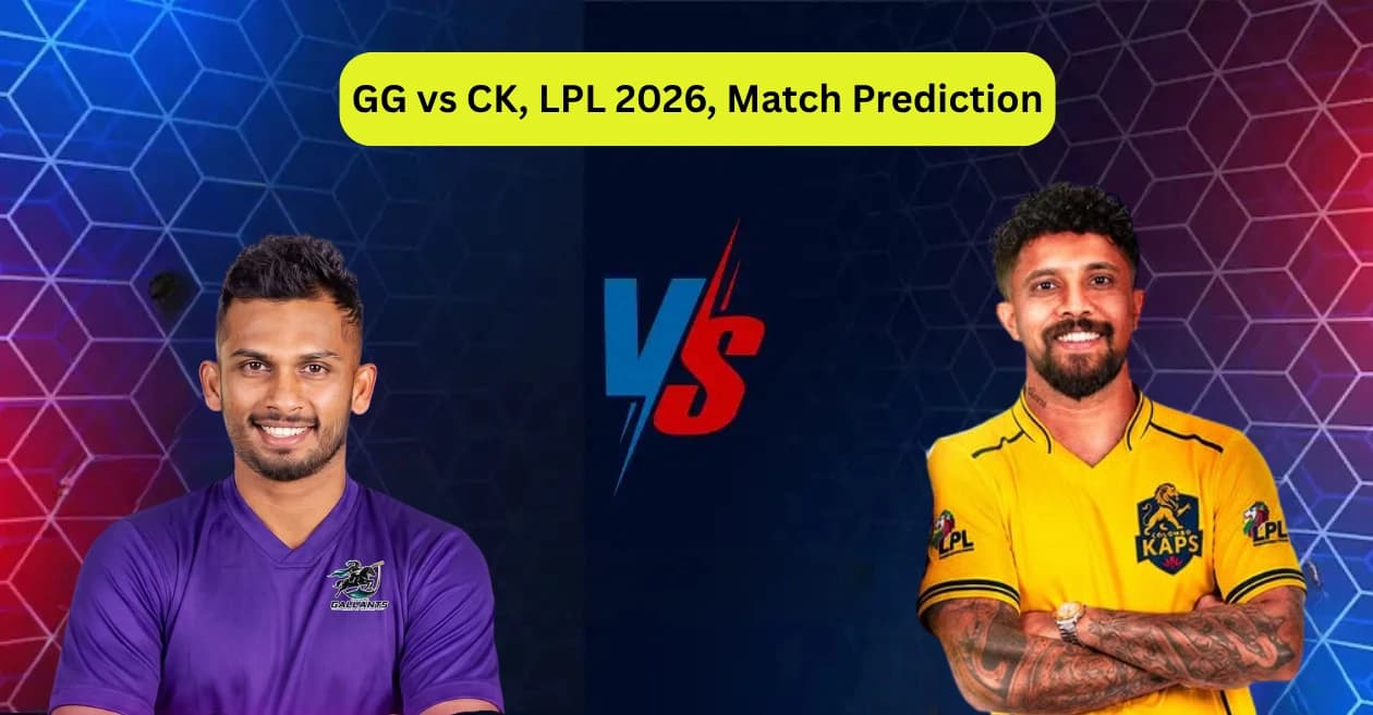 GG vs CK, LPL 2026, Match Prediction: Who will win today’s game between Galle Gallants and Colombo Kaps?