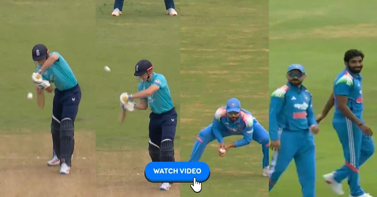 ENG vs IND : Jasprit Bumrah removes Harry Brook with a beauty to claim 150th ODI wicket