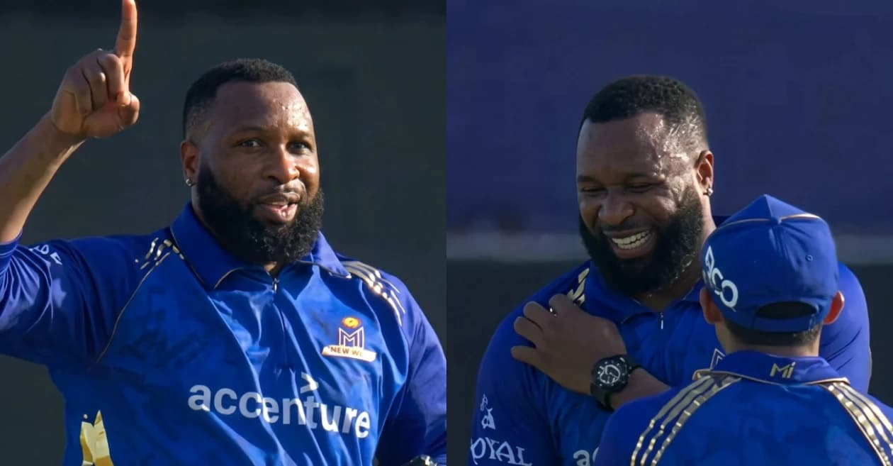 MLC 2026 : Kieron Pollard hurts himself while celebrating Matthew Breetzke’s wicket