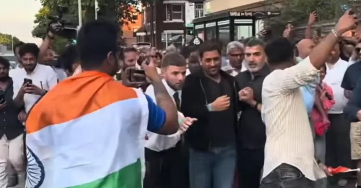 WATCH: MS Dhoni mobbed by fans after England’s win over India in third T20I