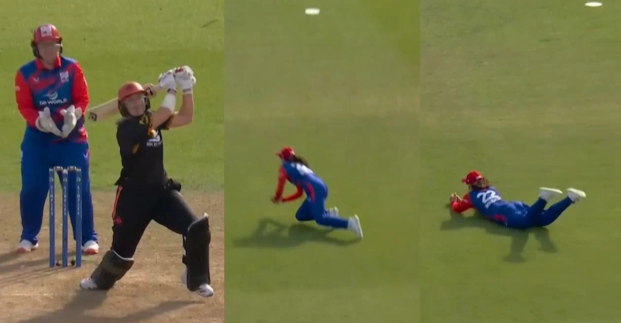 WATCH: Maia Bouchier takes stunning diving catch as Southern Brave stay unbeaten in The Hundred Women 2026