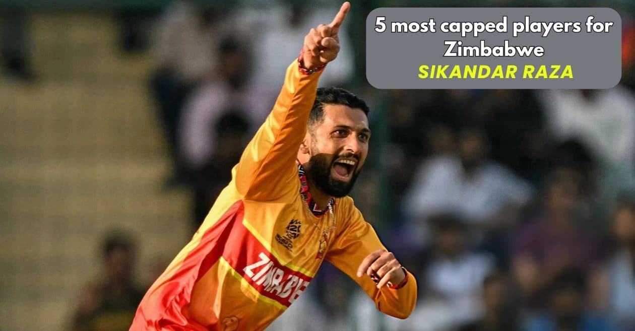 5 players with most international matches for Zimbabwe ft. Sikandar Raza