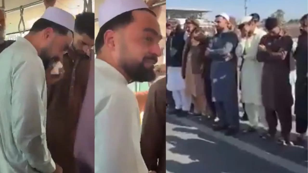 WATCH: Rashid Khan and other Afghanistan players break down in tears during Shahpoor Zadran’s last rites
