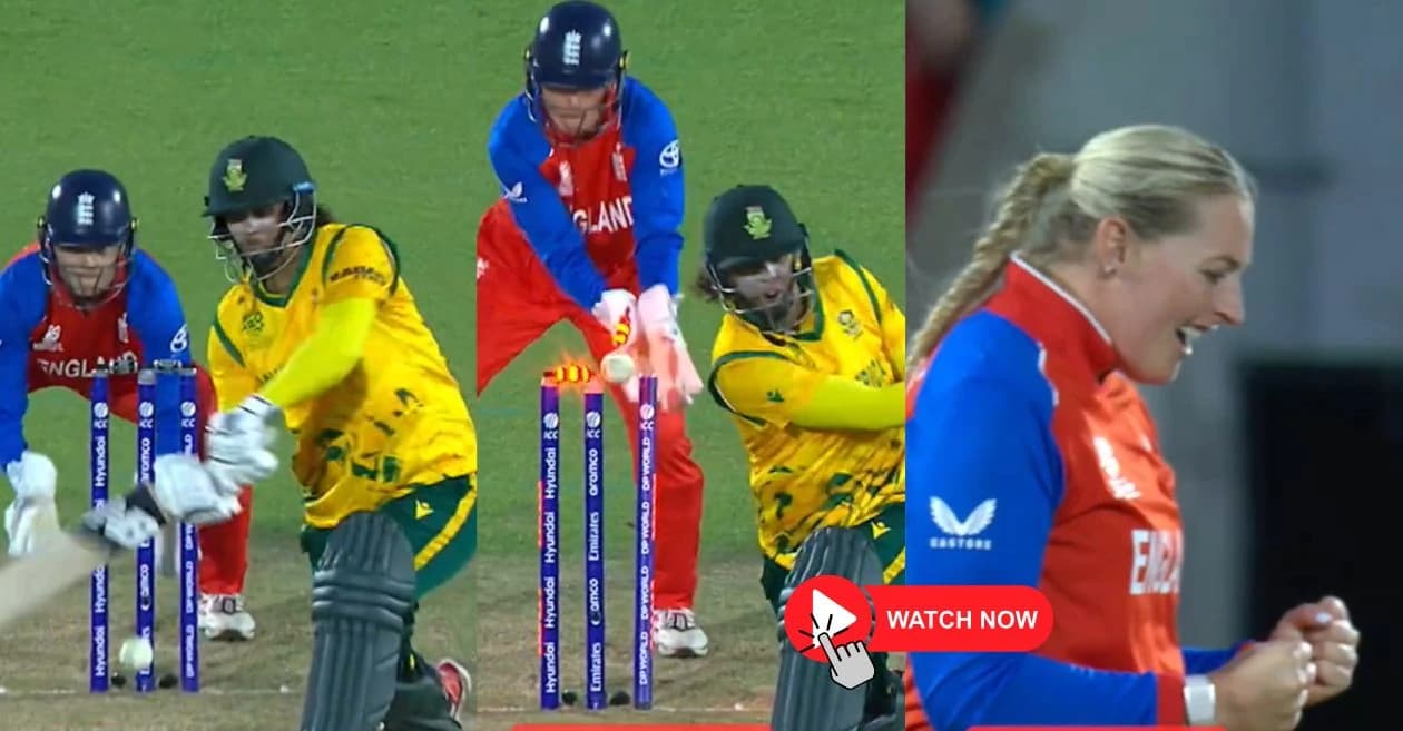 WATCH: Sophie Ecclestone castles Chloe Tryon with a peach in ENG vs SA Women’s T20 World Cup 2026 semi-final