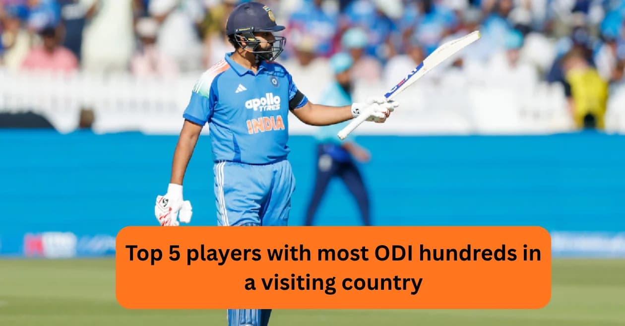 Top 5 players with most ODI hundreds in a visiting country ft. Rohit Sharma