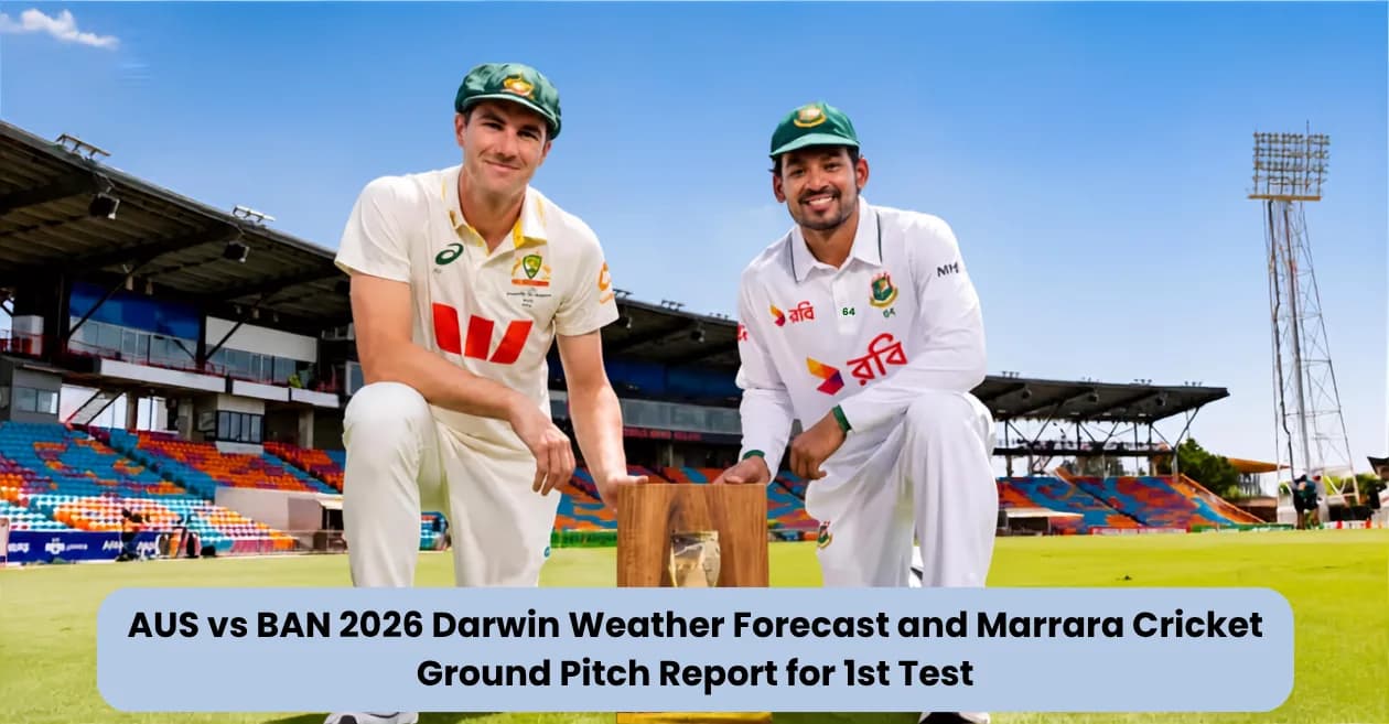 Australia vs Bangladesh 2026: Darwin Weather Forecast and Marrara Cricket Ground Pitch Report for 1st Test