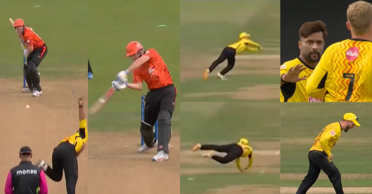 WATCH: Ben Duckett takes a stunning diving catch to dismiss Harry Brook as TRT edge SRL in The Hundred Men’s 2026