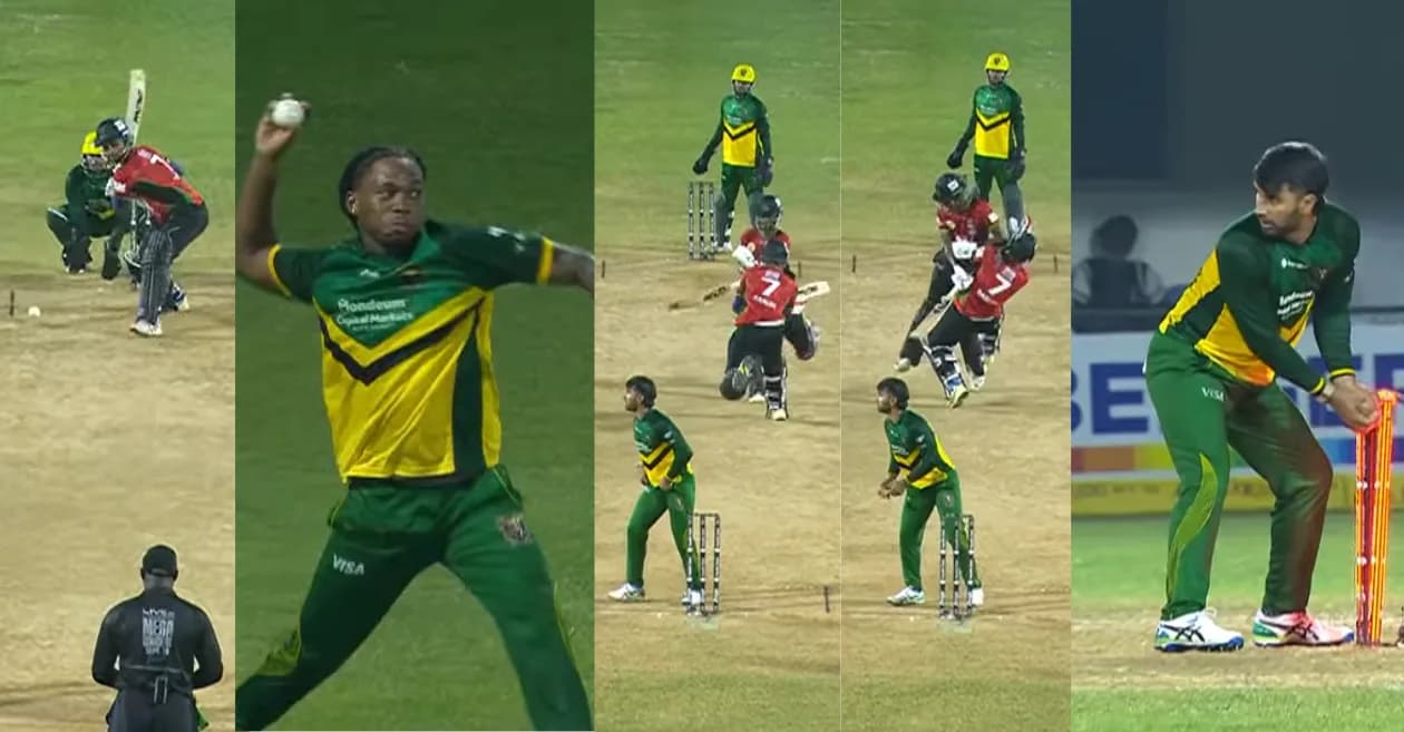 WATCH: Dasun Shanaka run out after collision with Kevin Wickham as Jamaica Kingsmen beat St Kitts & Nevis Patriots in CPL 2026