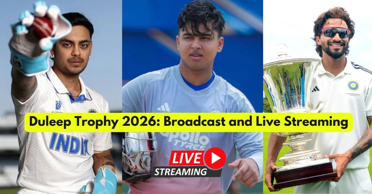 Duleep Trophy 2026: Date, Match Time, Venue, Broadcast and Live Streaming details