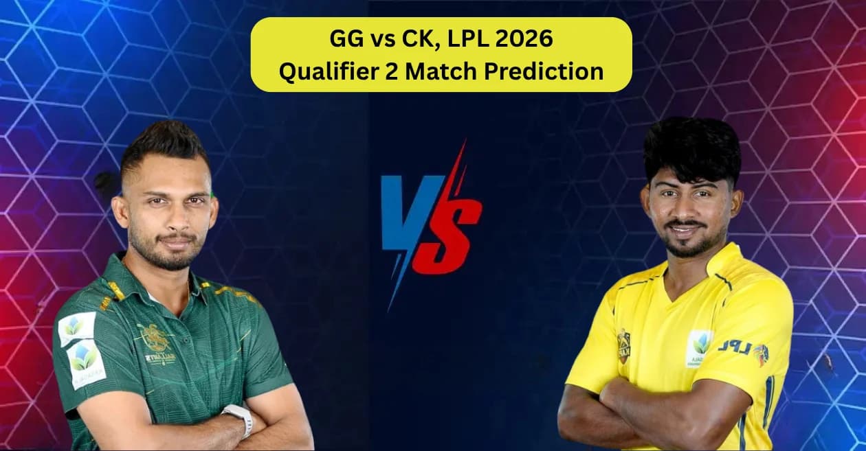 GG vs CK, LPL 2026 Qualifier 2 Match Prediction: Who will win today’s game between Galle Gallants and Colombo Kaps?