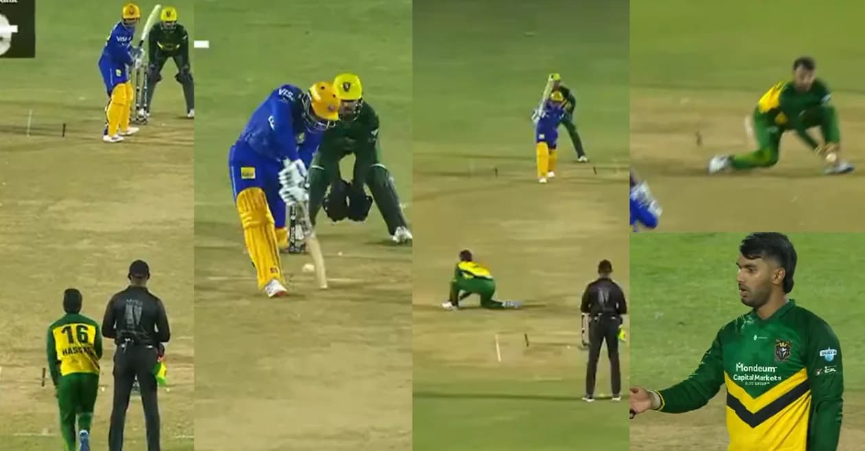 WATCH: Hassan Khan pulls off a stunning catch to dismiss Quinton de Kock as Barbados Tridents beat Jamaica Kingsmen in CPL 2026