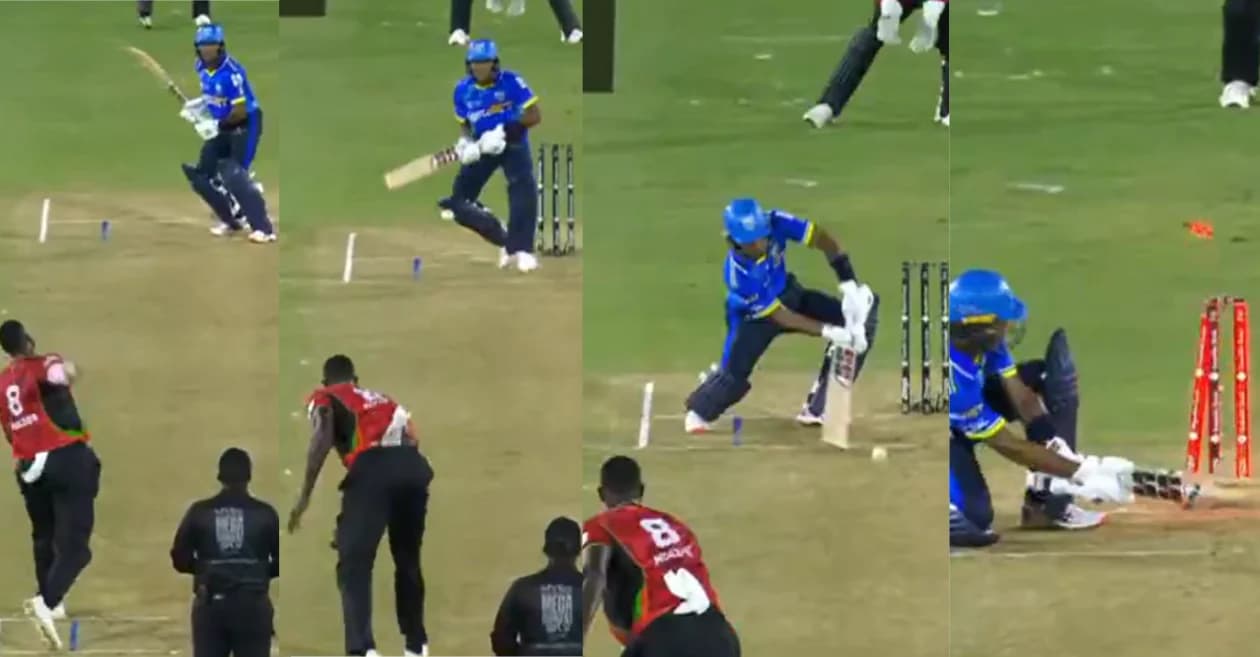 WATCH: Jason Holder produces stunning delivery to dismiss Jewel Andrew as St Kitts and Nevis Patriots beat St Lucia Kings in CPL 2026