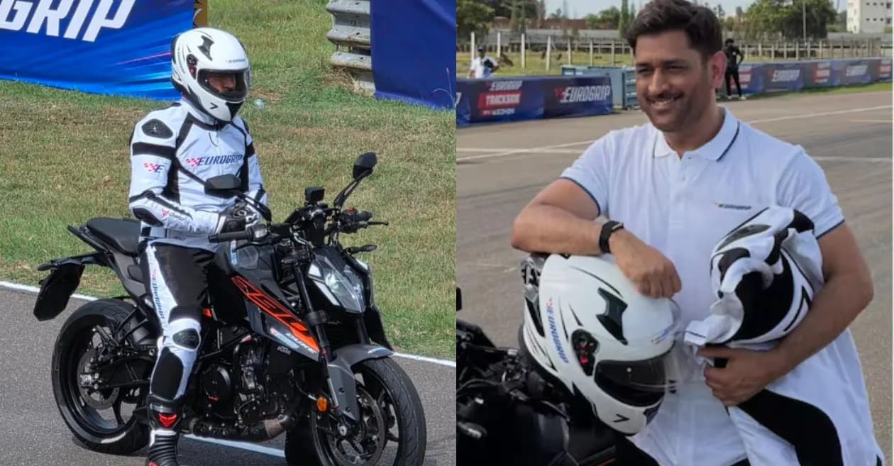 WATCH: MS Dhoni takes superbike for a thrilling spin at Madras International Circuit