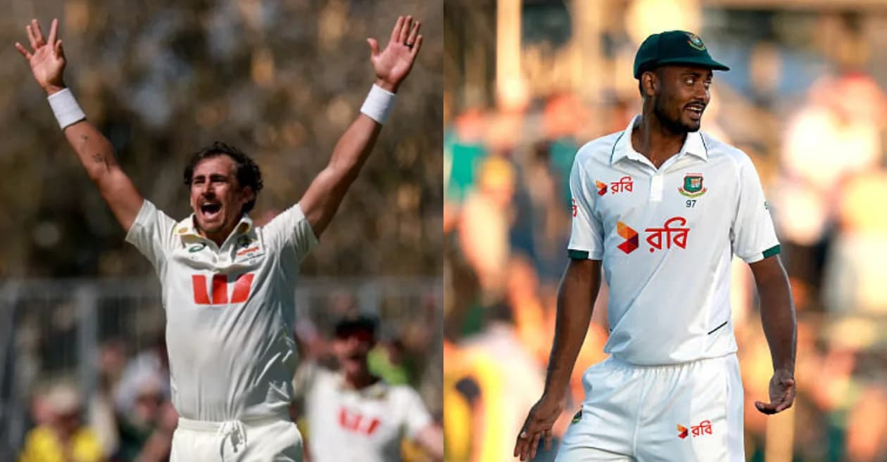 Mitchell Starc, Shoriful Islam six-fors headline Australia’s dominance on Day 1 of Mackay Test against Bangladesh