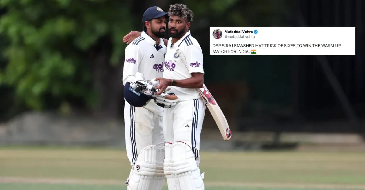 Mohammed Siraj smashes three sixes as India beat Sri Lanka Cricket XI in warm-up match