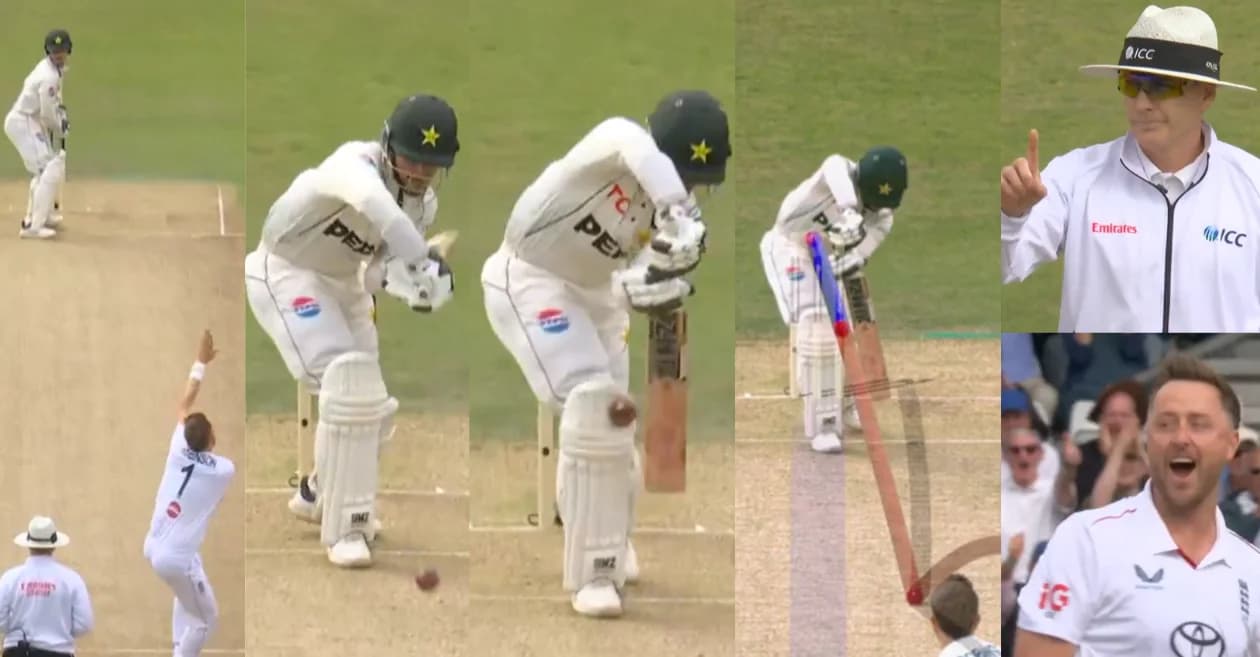 ENG vs PAK : Ollie Robinson traps Azan Awais LBW with a stunning delivery on Day 1 of Headingley Test