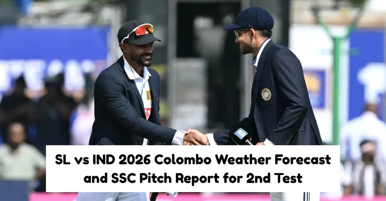 Sri Lanka vs India 2026: Colombo Weather Forecast and Sinhalese Sports Club Pitch Report for 2nd Test