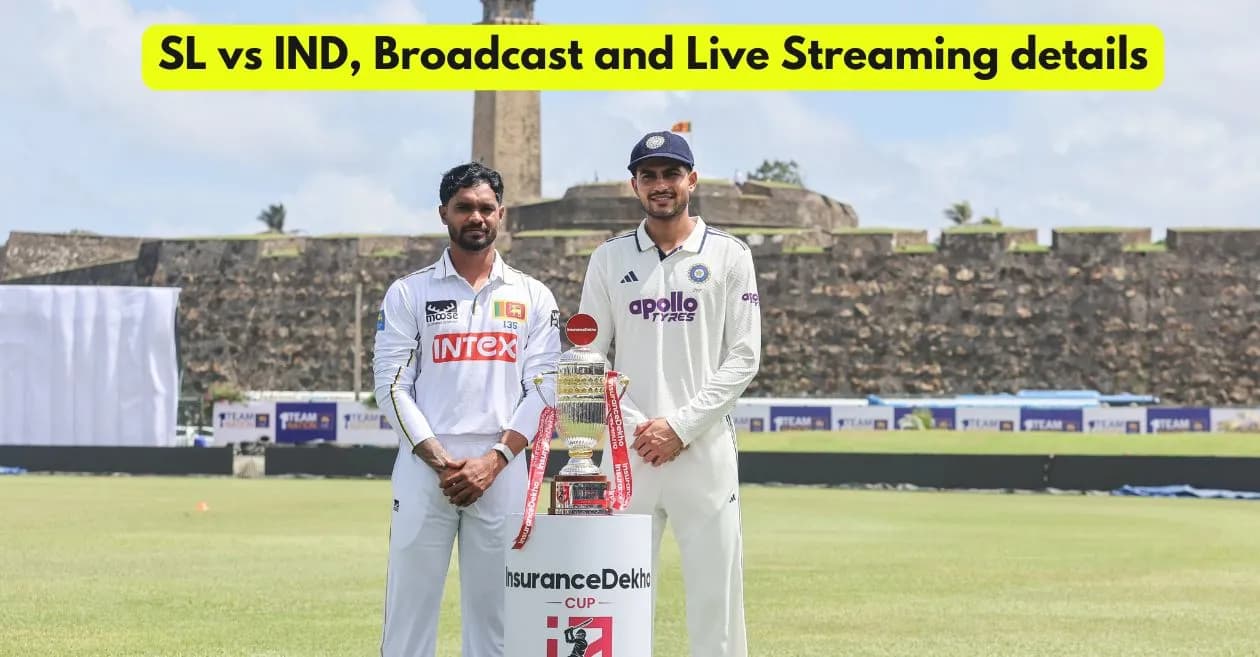 SL vs IND, Test series: Broadcast, Live Streaming – When and where to watch in India, Pakistan, US & other countries