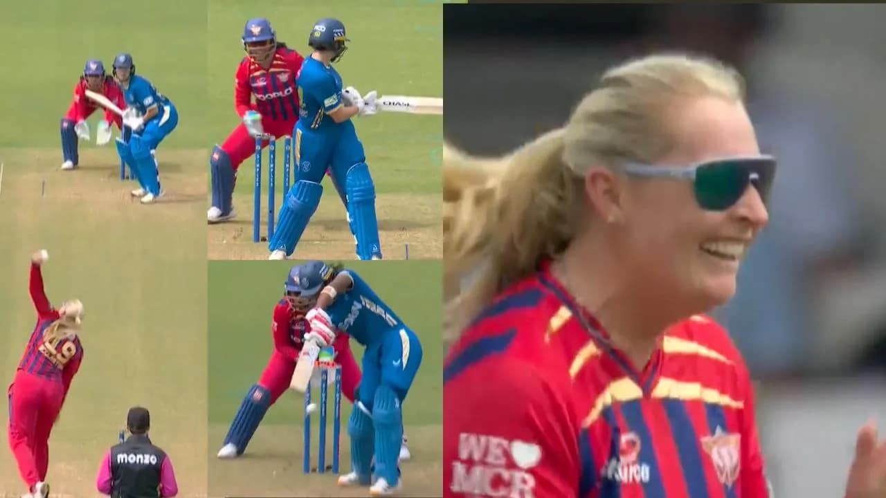 WATCH: Sophie Ecclestone cleans up Hayley Matthews and Alice Davidson-Richards as MSG-W cruise past MIL-W in The Hundred Women’s 2026