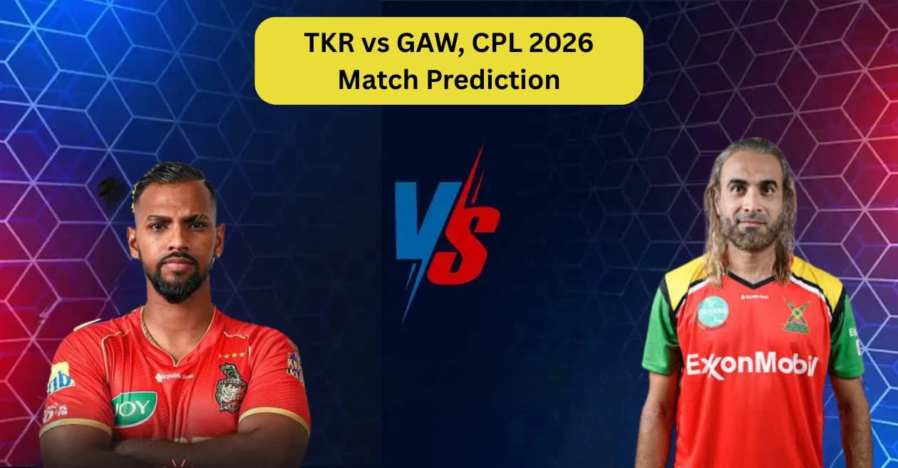 TKR vs GAW, CPL 2026, Match Prediction: Who will win today’s match between Trinbago Knight Riders and Guyana Amazon Warriors?