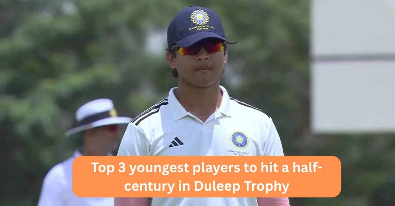 Top 3 youngest players to hit a half-century in Duleep Trophy ft. Vaibhav Suryavanshi