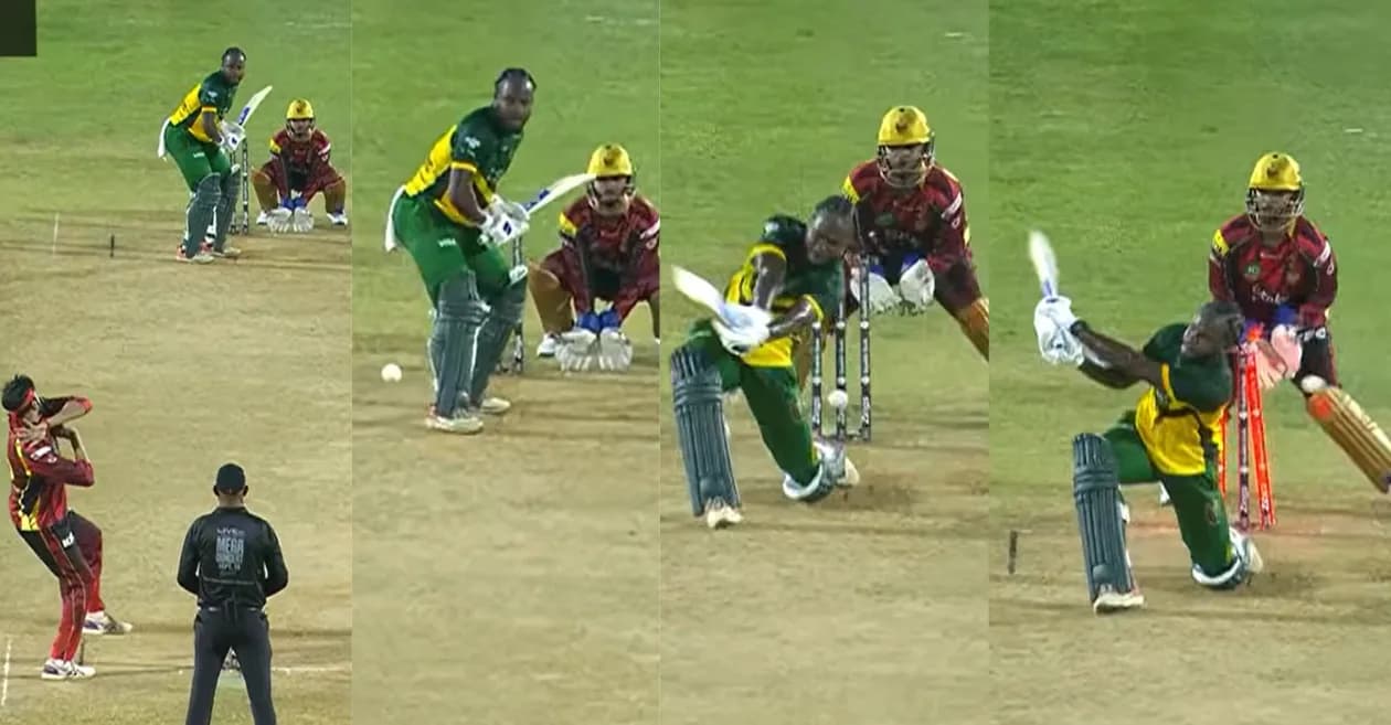 WATCH: Usman Tariq bowls Kirk McKenzie to end his explosive knock as Jamaica Kingsmen beat Trinbago Knight Riders in CPL 2026