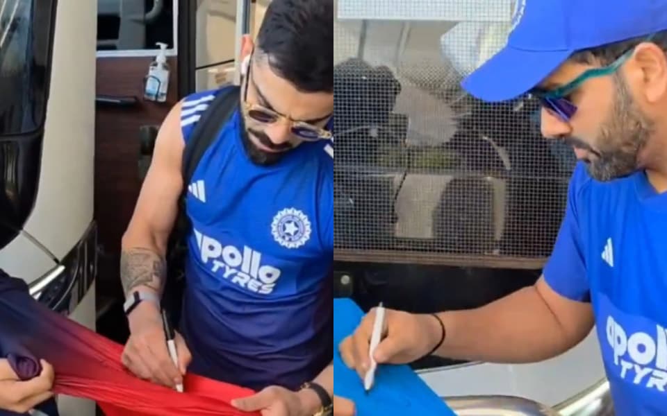 AUS vs IND 2025: Pakistan fan gets Virat Kohli's autograph on RCB jersey in Perth, gets surprised by Rohit Sharma's gesture