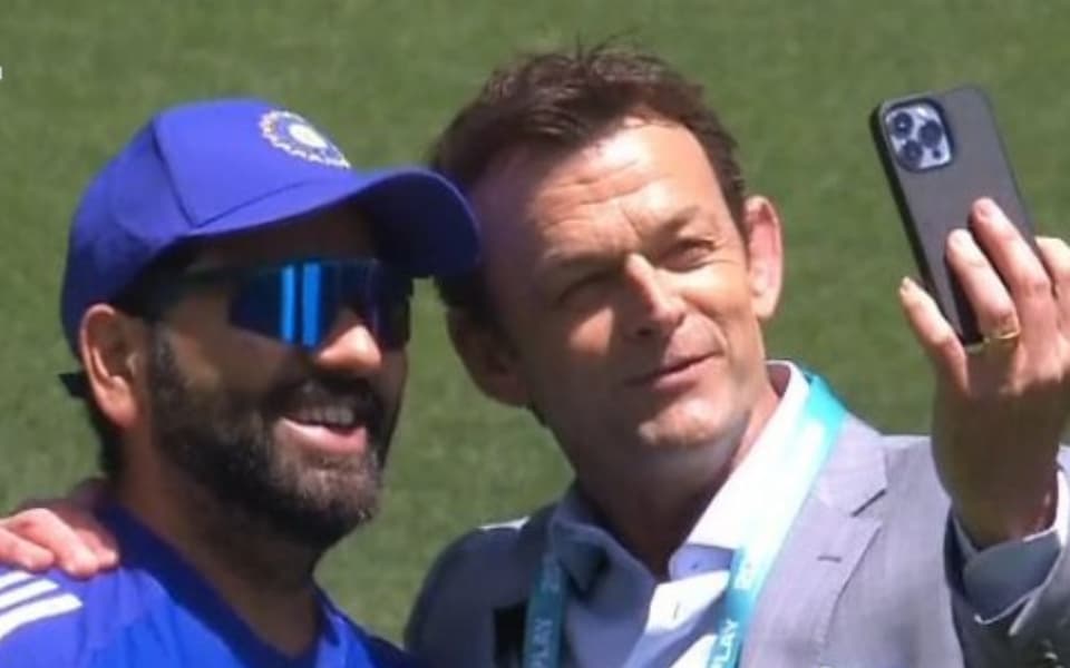AUS vs IND 2025: Adam Gilchrist takes selfie with Rohit Sharma ahead of Adelaide clash