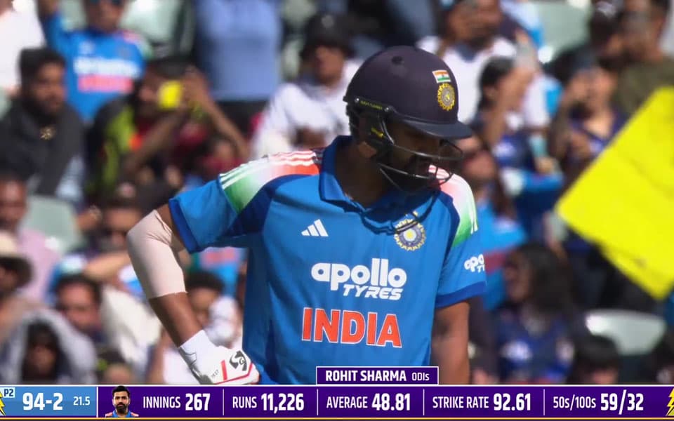 AUS vs IND 2025: Australia lose both reviews trying to get Rohit Sharma out in 2nd ODI